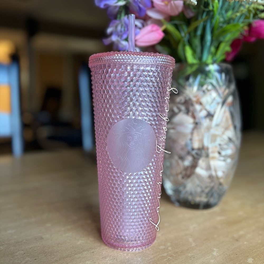Starbucks Glittering Pink Studded Tumbler